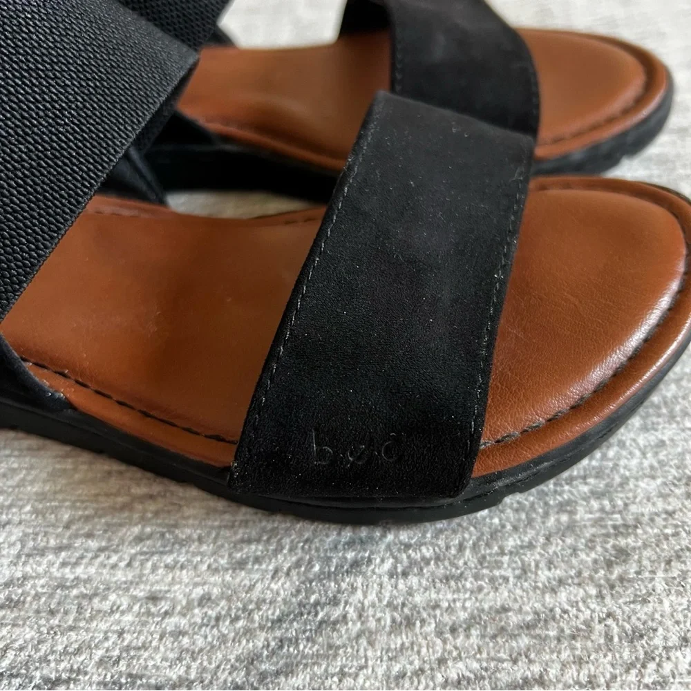 B.O.C Born Women's Black Brown Sandals Size 6 - Picture 4 of 10